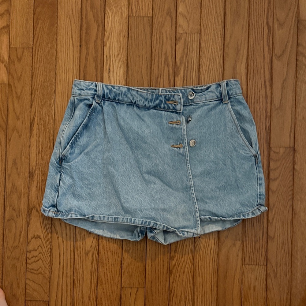 Zara Light Blue Jean Shorts